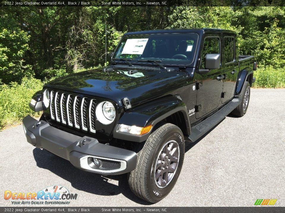 2022 Jeep Gladiator Overland 4x4 Black / Black Photo #2