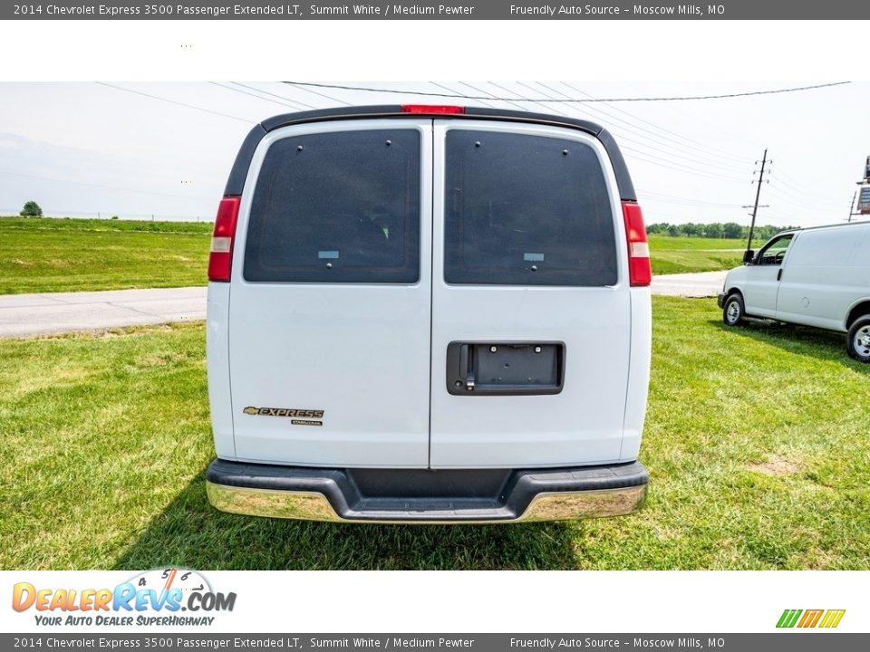 2014 Chevrolet Express 3500 Passenger Extended LT Summit White / Medium Pewter Photo #10