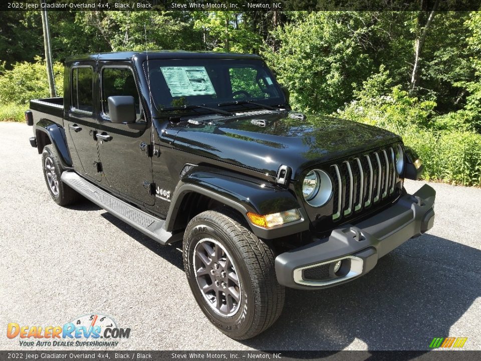 2022 Jeep Gladiator Overland 4x4 Black / Black Photo #4