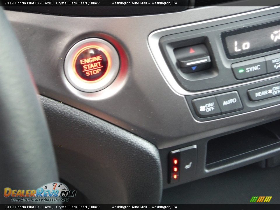 2019 Honda Pilot EX-L AWD Crystal Black Pearl / Black Photo #20