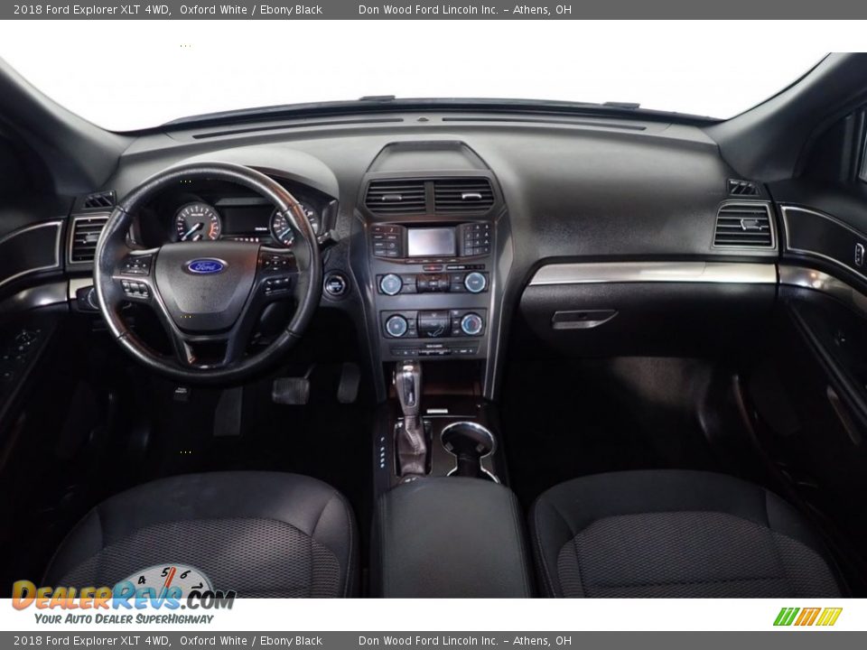 2018 Ford Explorer XLT 4WD Oxford White / Ebony Black Photo #25