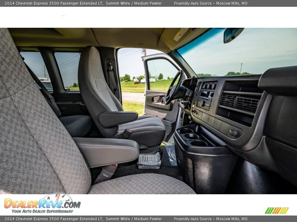 2014 Chevrolet Express 3500 Passenger Extended LT Summit White / Medium Pewter Photo #15