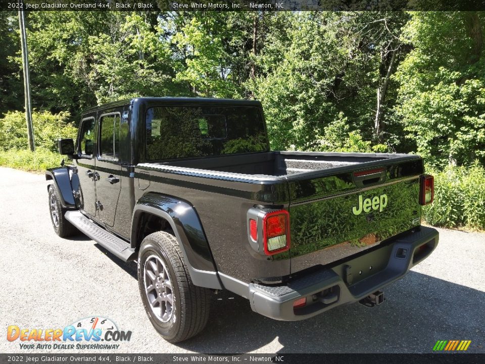 2022 Jeep Gladiator Overland 4x4 Black / Black Photo #9