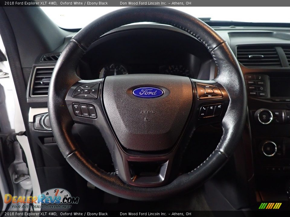 2018 Ford Explorer XLT 4WD Oxford White / Ebony Black Photo #28