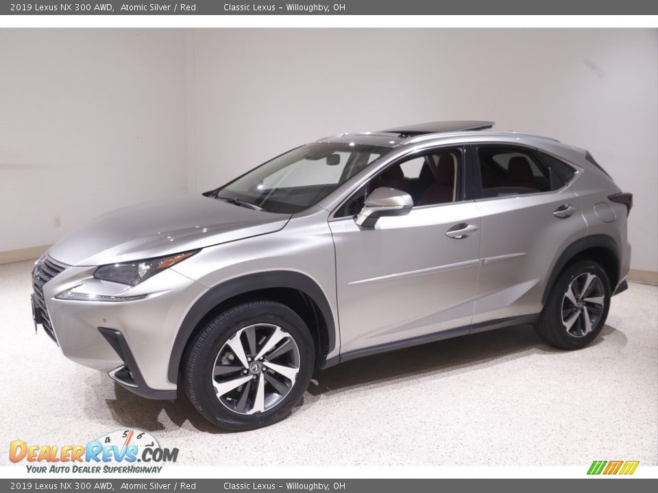 2019 Lexus NX 300 AWD Atomic Silver / Red Photo #3