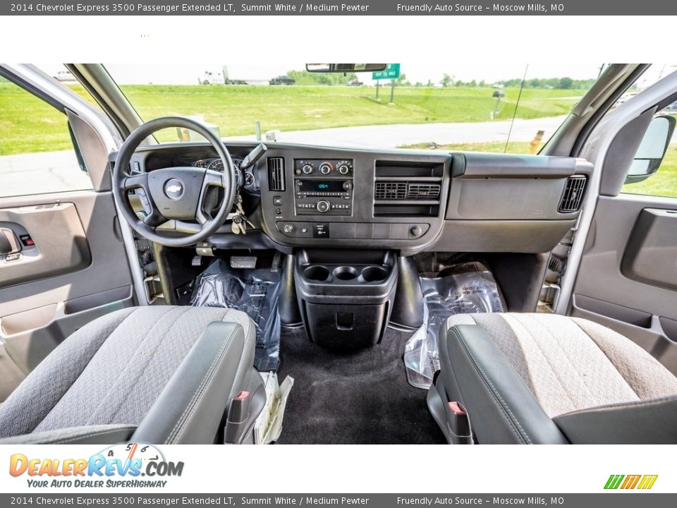 2014 Chevrolet Express 3500 Passenger Extended LT Summit White / Medium Pewter Photo #18