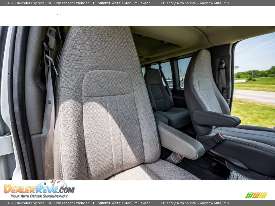 2014 Chevrolet Express 3500 Passenger Extended LT Summit White / Medium Pewter Photo #19