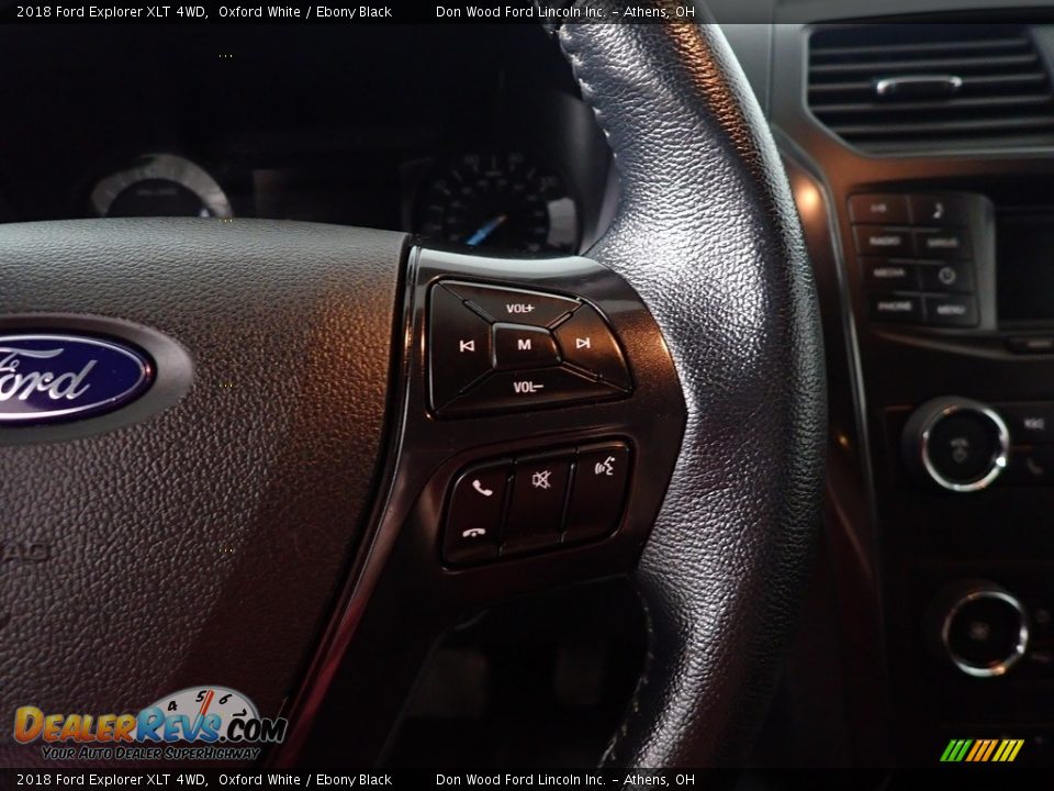2018 Ford Explorer XLT 4WD Oxford White / Ebony Black Photo #31