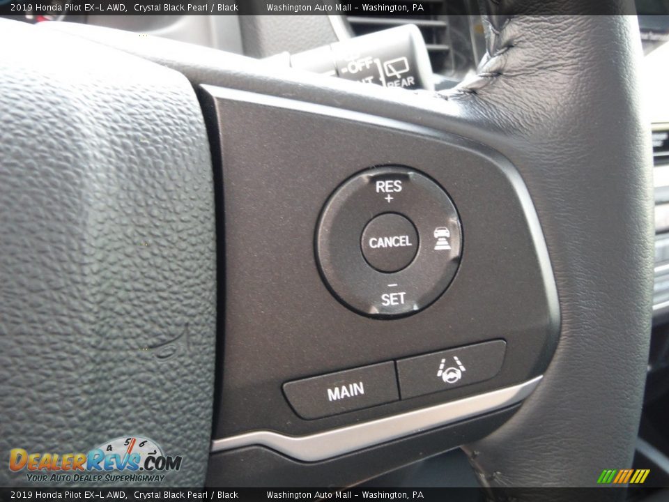 2019 Honda Pilot EX-L AWD Crystal Black Pearl / Black Photo #28