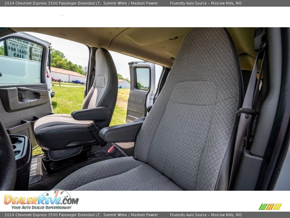 2014 Chevrolet Express 3500 Passenger Extended LT Summit White / Medium Pewter Photo #27