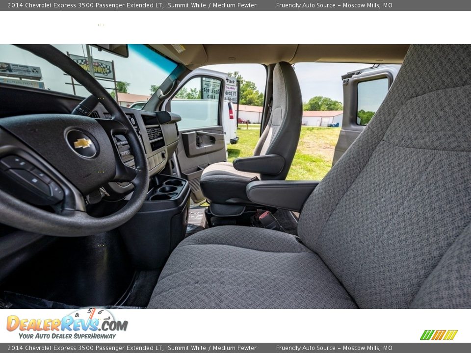 2014 Chevrolet Express 3500 Passenger Extended LT Summit White / Medium Pewter Photo #28