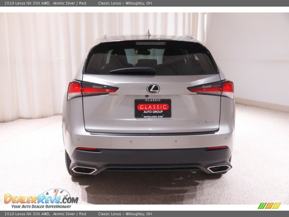 2019 Lexus NX 300 AWD Atomic Silver / Red Photo #20