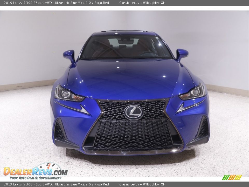 2019 Lexus IS 300 F Sport AWD Ultrasonic Blue Mica 2.0 / Rioja Red Photo #2