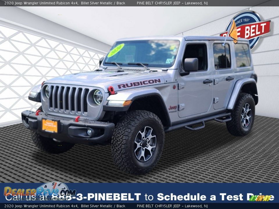 2020 Jeep Wrangler Unlimited Rubicon 4x4 Billet Silver Metallic / Black Photo #1