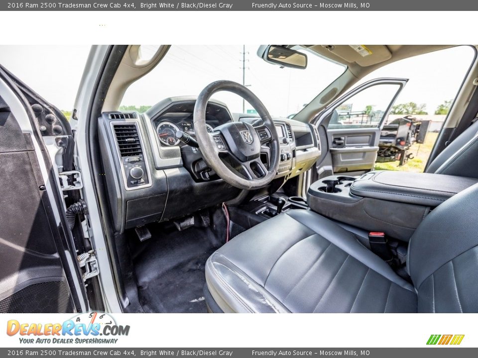 Black/Diesel Gray Interior - 2016 Ram 2500 Tradesman Crew Cab 4x4 Photo #19