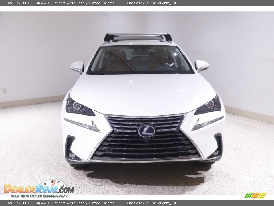 2020 Lexus NX 300h AWD Eminent White Pearl / Glazed Caramel Photo #2