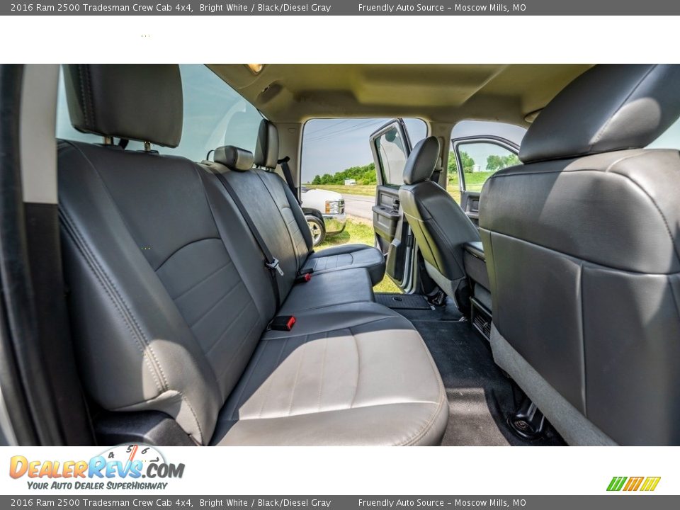 Rear Seat of 2016 Ram 2500 Tradesman Crew Cab 4x4 Photo #22