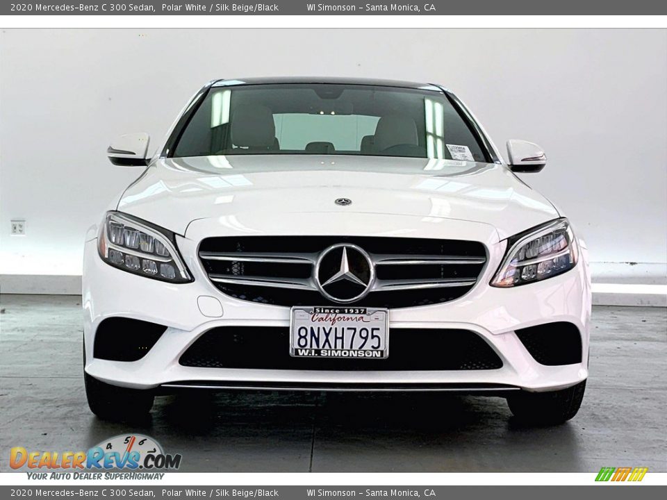 2020 Mercedes-Benz C 300 Sedan Polar White / Silk Beige/Black Photo #2