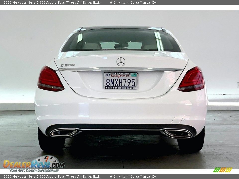 2020 Mercedes-Benz C 300 Sedan Polar White / Silk Beige/Black Photo #3