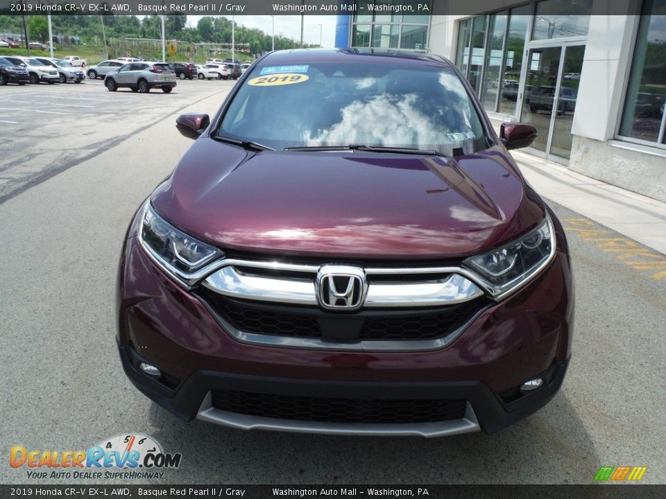 2019 Honda CR-V EX-L AWD Basque Red Pearl II / Gray Photo #5