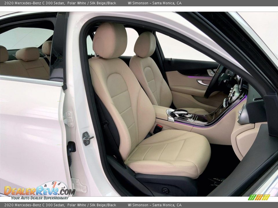 Silk Beige/Black Interior - 2020 Mercedes-Benz C 300 Sedan Photo #6
