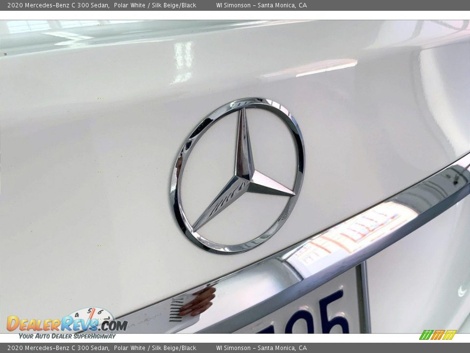 2020 Mercedes-Benz C 300 Sedan Polar White / Silk Beige/Black Photo #7