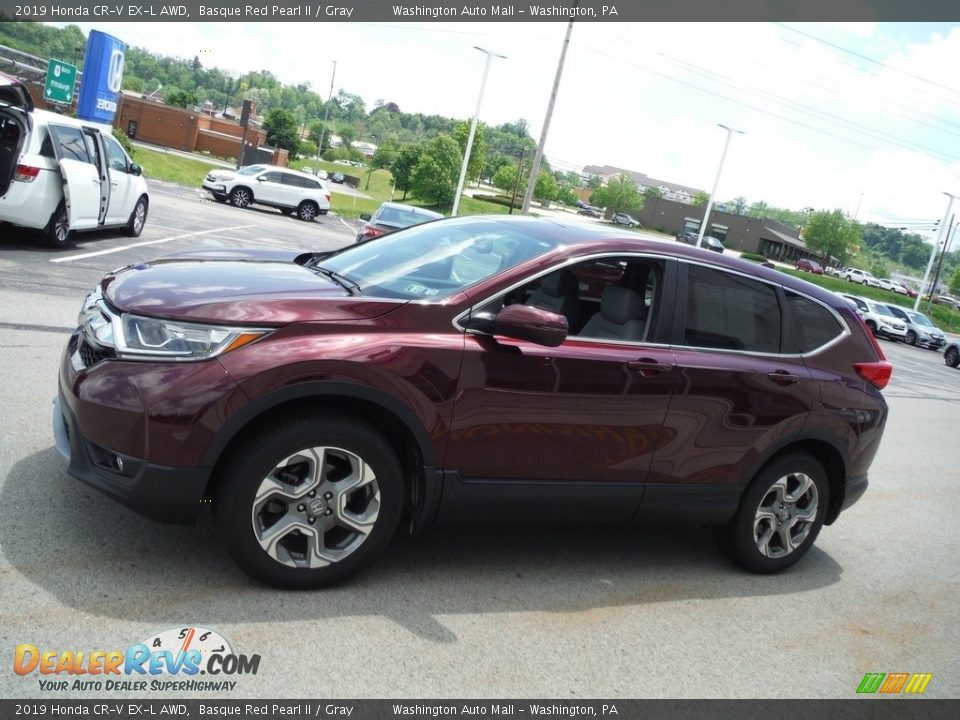 2019 Honda CR-V EX-L AWD Basque Red Pearl II / Gray Photo #7