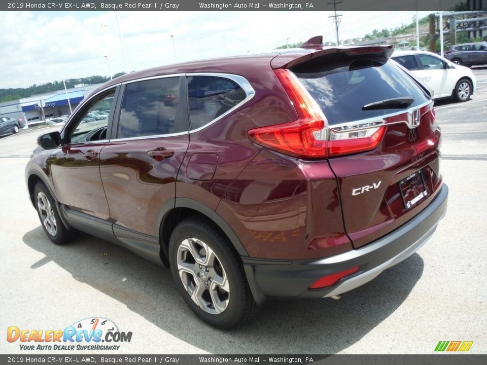 2019 Honda CR-V EX-L AWD Basque Red Pearl II / Gray Photo #8
