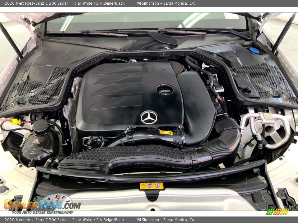 2020 Mercedes-Benz C 300 Sedan Polar White / Silk Beige/Black Photo #9