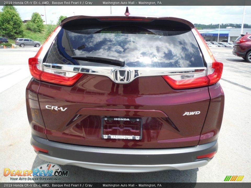 2019 Honda CR-V EX-L AWD Basque Red Pearl II / Gray Photo #9