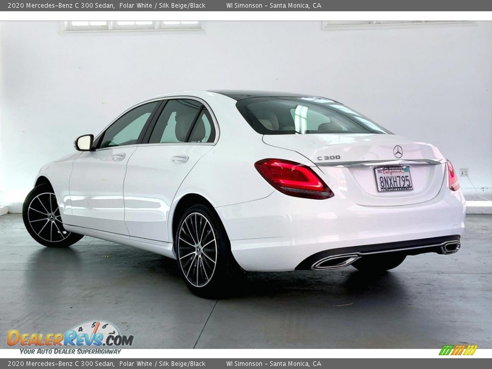 2020 Mercedes-Benz C 300 Sedan Polar White / Silk Beige/Black Photo #10