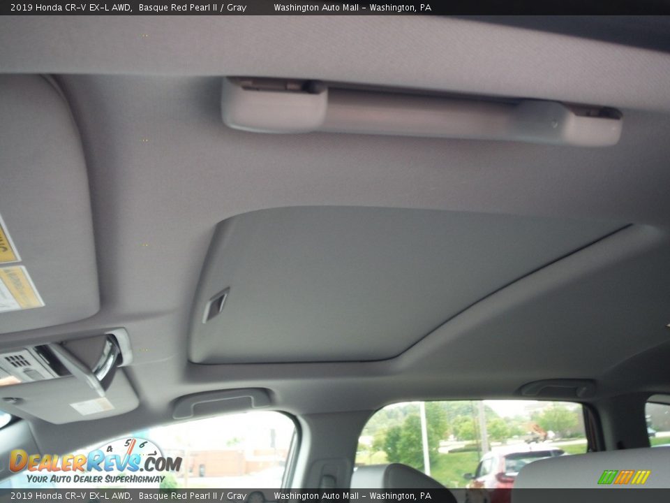 2019 Honda CR-V EX-L AWD Basque Red Pearl II / Gray Photo #11