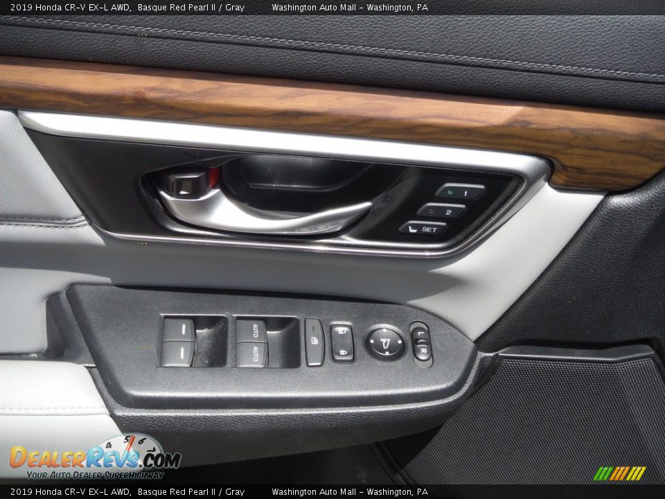 2019 Honda CR-V EX-L AWD Basque Red Pearl II / Gray Photo #12