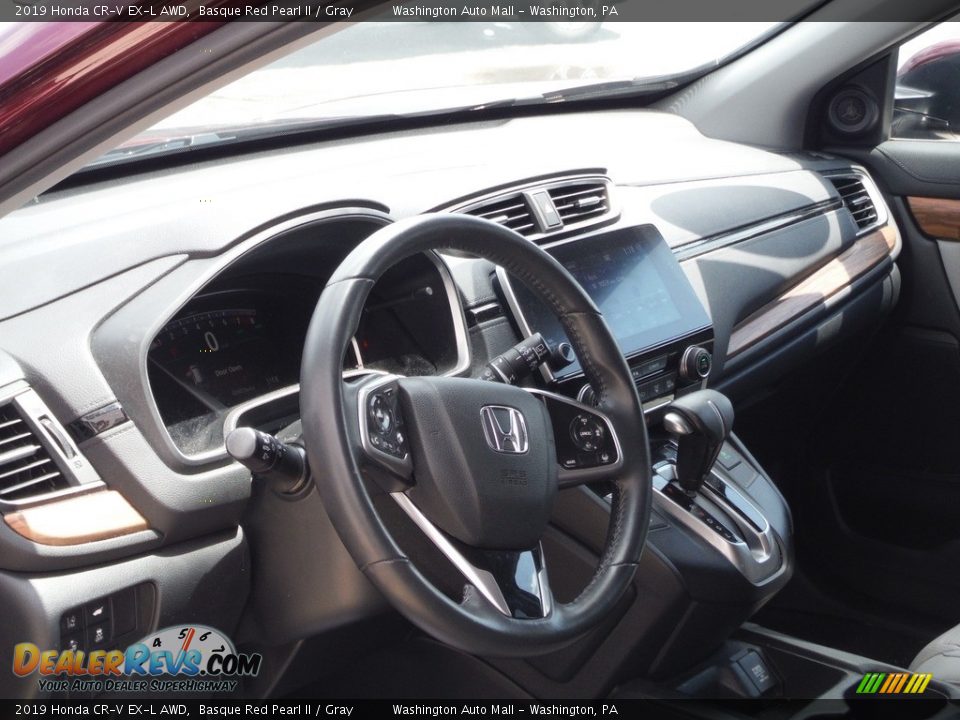 2019 Honda CR-V EX-L AWD Basque Red Pearl II / Gray Photo #13