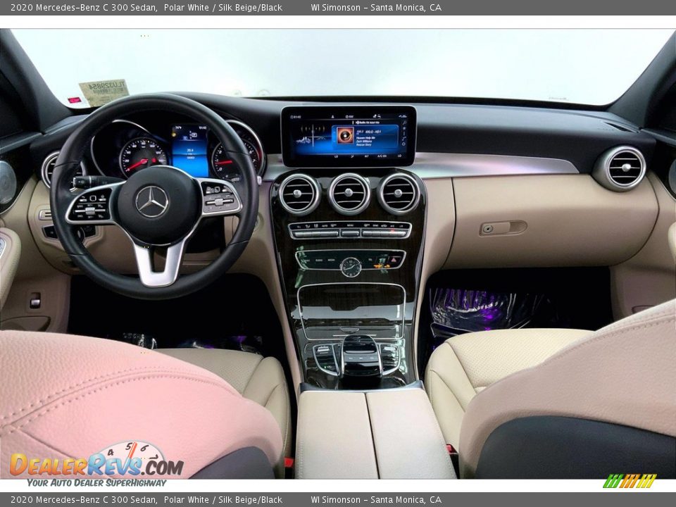 2020 Mercedes-Benz C 300 Sedan Polar White / Silk Beige/Black Photo #15