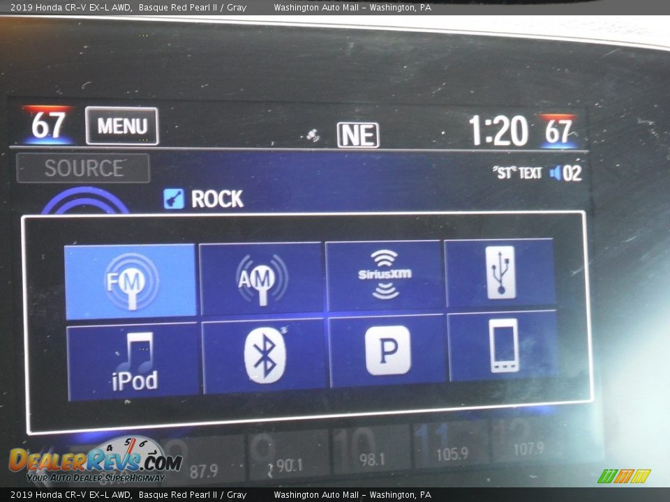 2019 Honda CR-V EX-L AWD Basque Red Pearl II / Gray Photo #20