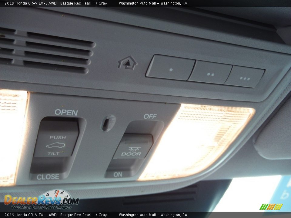 2019 Honda CR-V EX-L AWD Basque Red Pearl II / Gray Photo #22