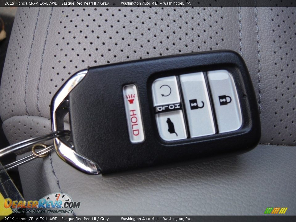 2019 Honda CR-V EX-L AWD Basque Red Pearl II / Gray Photo #31