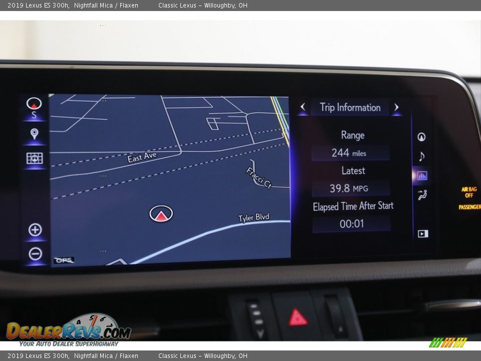 2019 Lexus ES 300h Nightfall Mica / Flaxen Photo #12