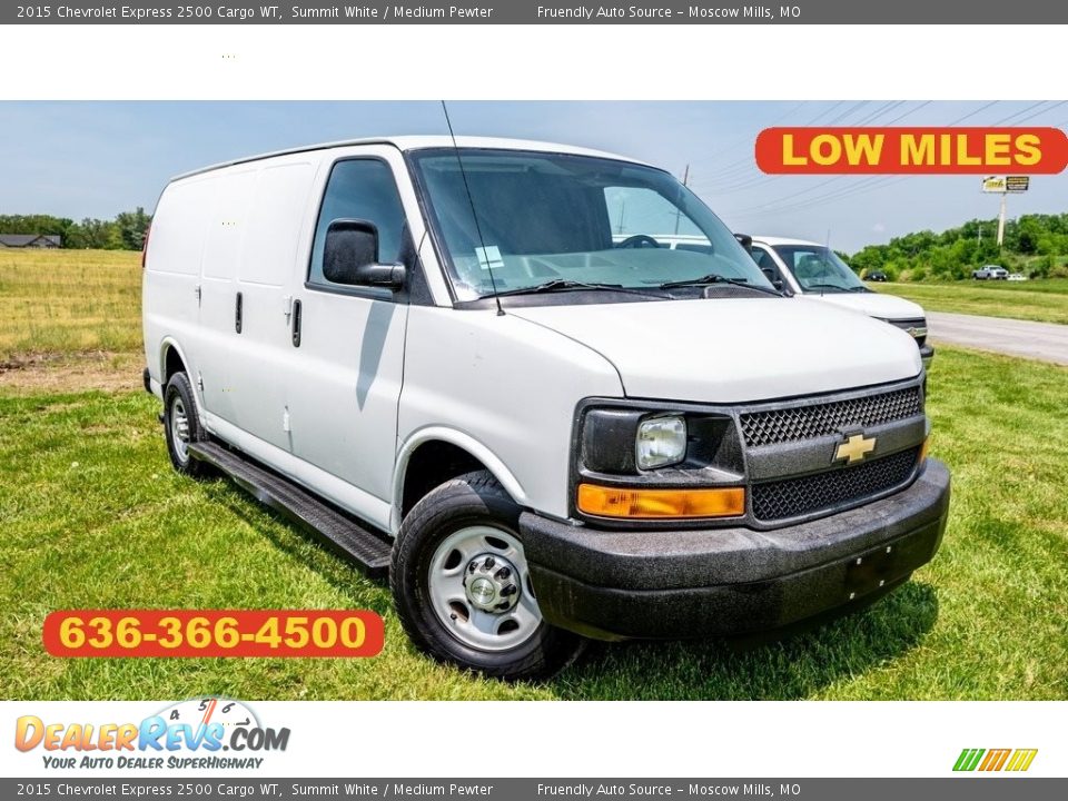 2015 Chevrolet Express 2500 Cargo WT Summit White / Medium Pewter Photo #1