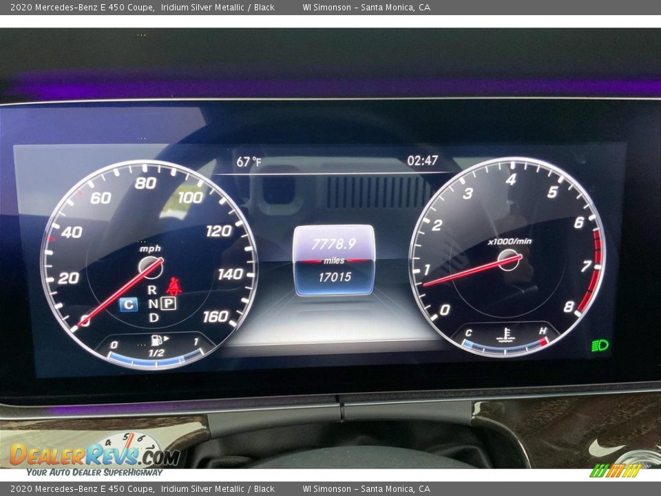 2020 Mercedes-Benz E 450 Coupe Gauges Photo #23