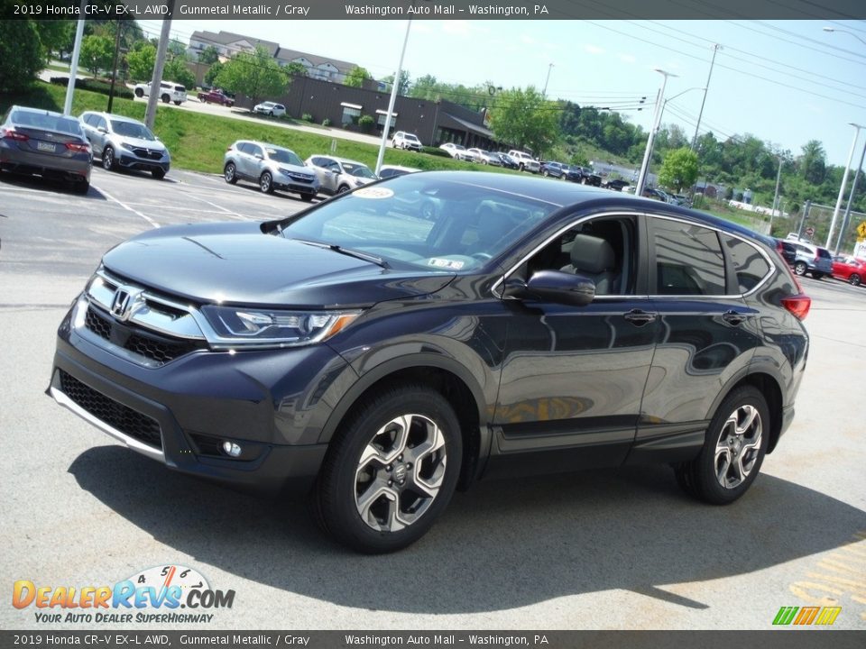 2019 Honda CR-V EX-L AWD Gunmetal Metallic / Gray Photo #6