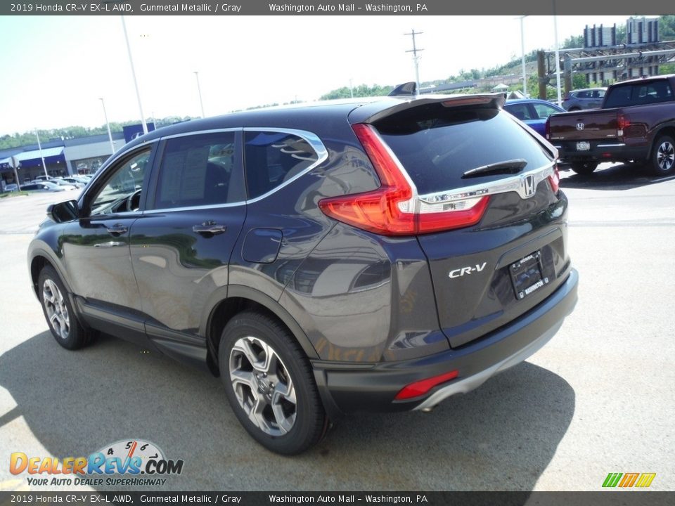 2019 Honda CR-V EX-L AWD Gunmetal Metallic / Gray Photo #8
