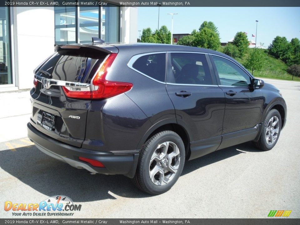 2019 Honda CR-V EX-L AWD Gunmetal Metallic / Gray Photo #10