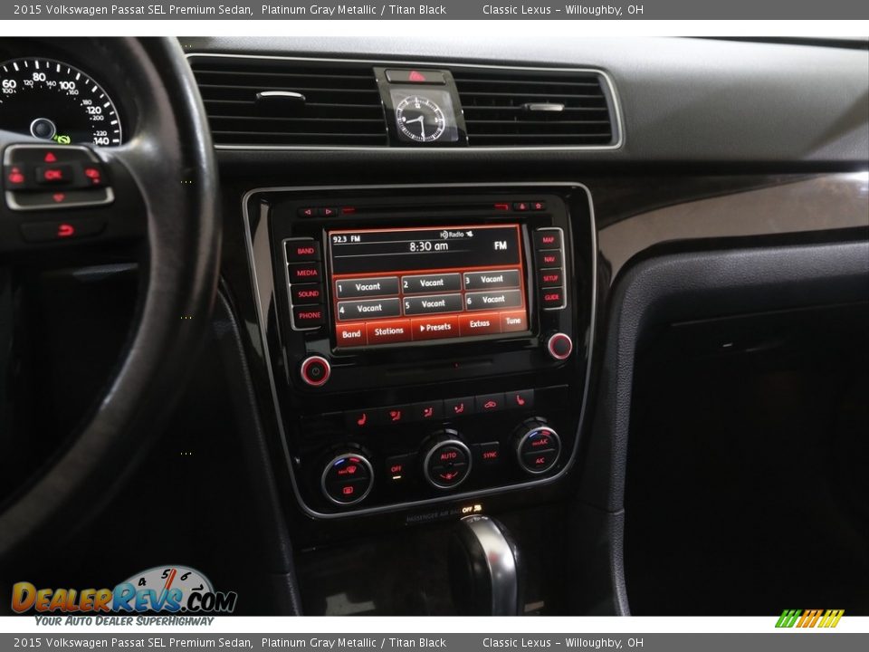 Controls of 2015 Volkswagen Passat SEL Premium Sedan Photo #9