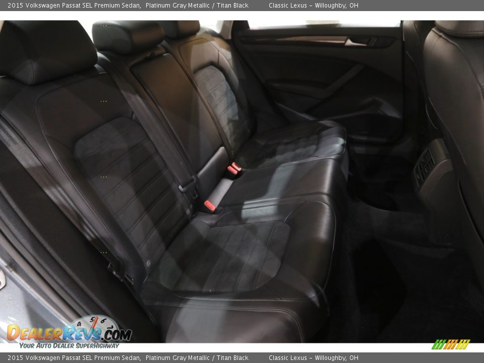 Rear Seat of 2015 Volkswagen Passat SEL Premium Sedan Photo #16