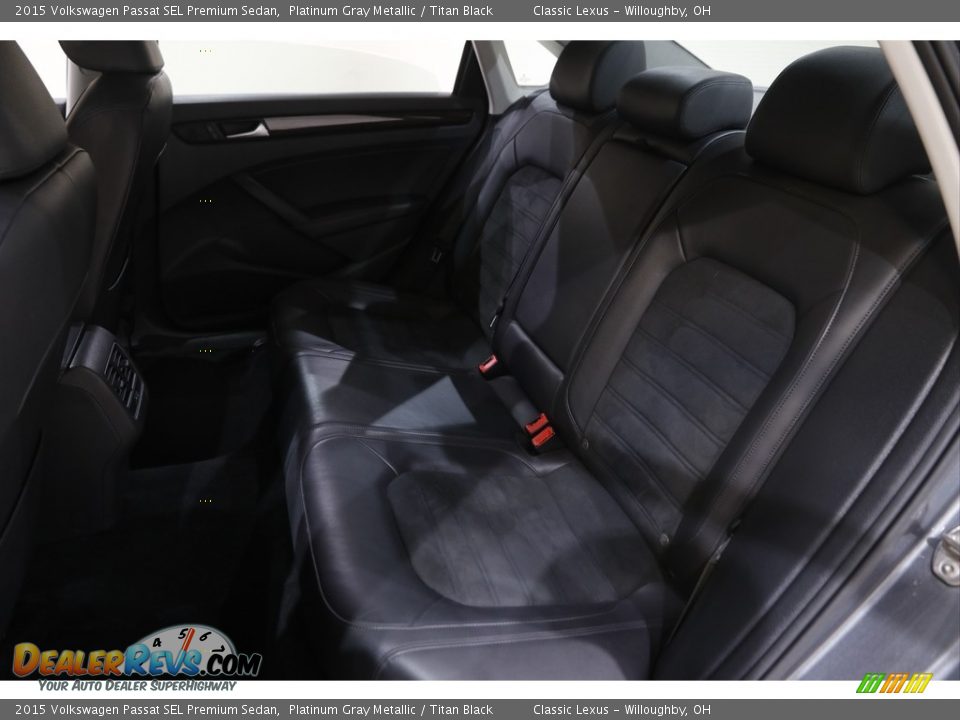 Rear Seat of 2015 Volkswagen Passat SEL Premium Sedan Photo #17