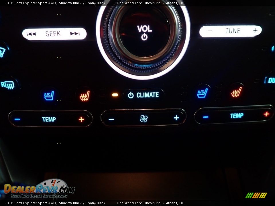 2016 Ford Explorer Sport 4WD Shadow Black / Ebony Black Photo #3