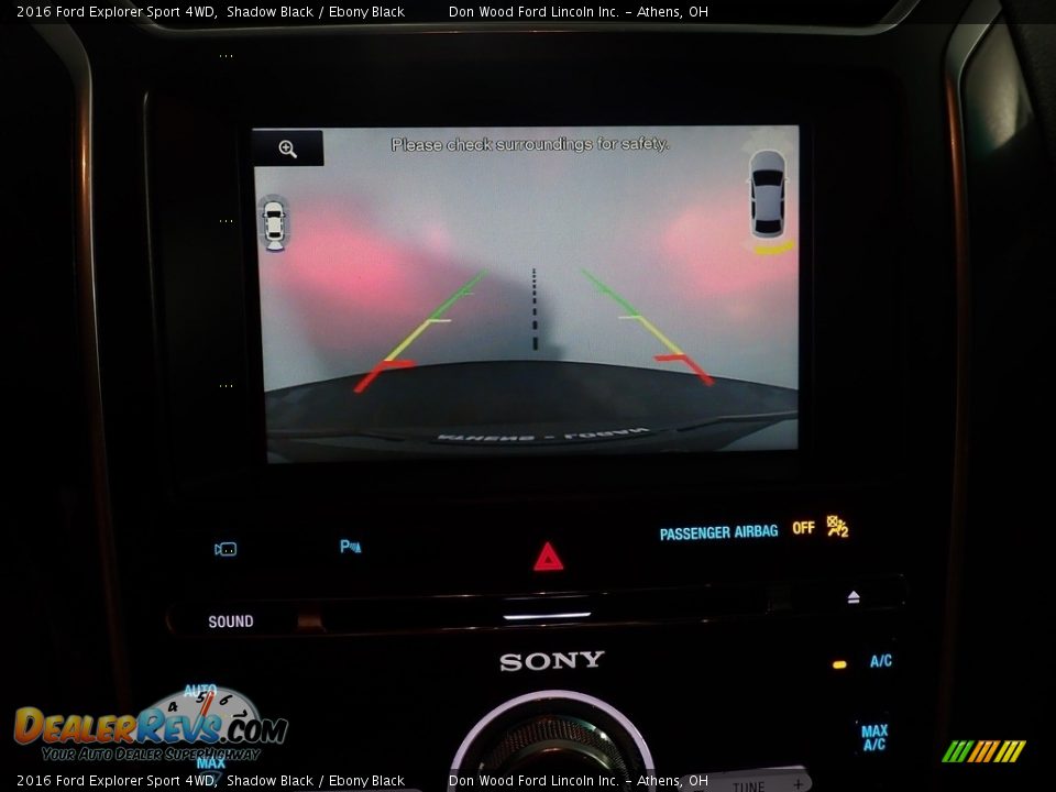 2016 Ford Explorer Sport 4WD Shadow Black / Ebony Black Photo #4
