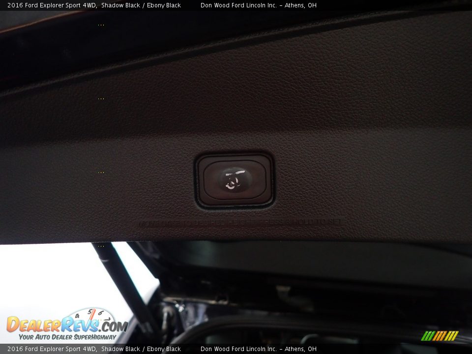 2016 Ford Explorer Sport 4WD Shadow Black / Ebony Black Photo #17